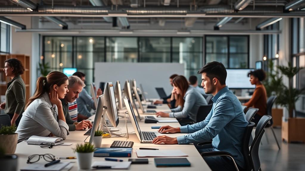 a photo of a marketing agency at work.фото